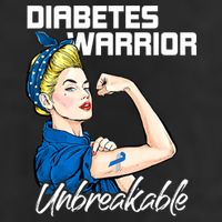 Diabetes Warrior Unbreakable Diabetes Awareness Beanie