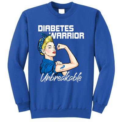 Diabetes Warrior Unbreakable Diabetes Awareness Sweatshirt