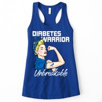 Diabetes Warrior Unbreakable Diabetes Awareness Womens Tank Top