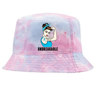 Dysautonomia Warrior Unbreakable Perfect Strong Gift Tie-Dyed Bucket Hat