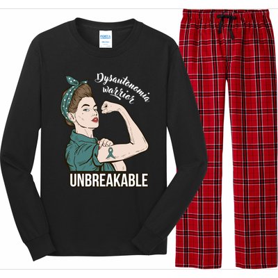 Dysautonomia Warrior Unbreakable Tee Awareness Gift Funny Gift Long Sleeve Pajama Set