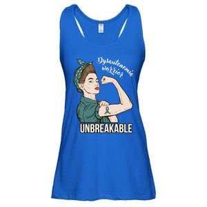 Dysautonomia Warrior Unbreakable Tee Awareness Gift Funny Gift Ladies Essential Flowy Tank