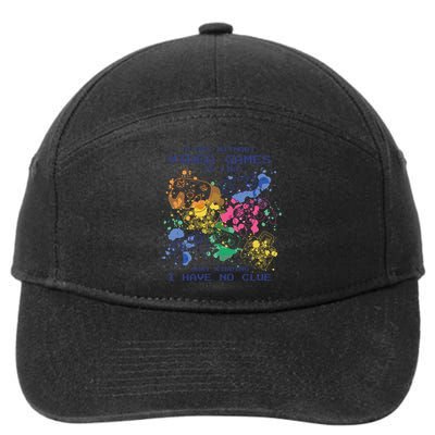 Day Without Video Games No Clue 7-Panel Snapback Hat