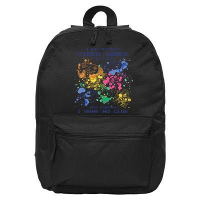 Day Without Video Games No Clue 16 in Basic Backpack