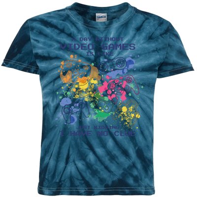 Day Without Video Games No Clue Kids Tie-Dye T-Shirt