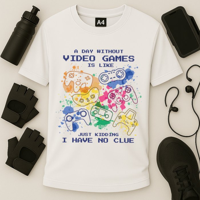 Day Without Video Games No Clue Performance Shirt