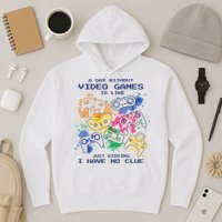 Day Without Video Games No Clue Hoodie