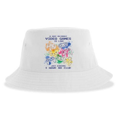 Day Without Video Games No Clue Sustainable Bucket Hat