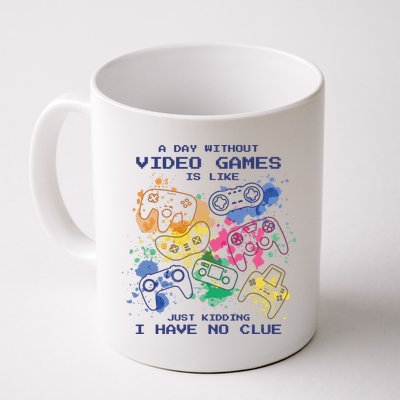 Day Without Video Games No Clue Mug