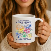 Day Without Video Games No Clue Mug