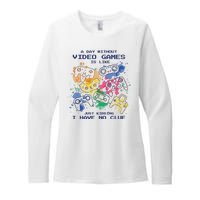 Day Without Video Games No Clue Womens CVC Long Sleeve Shirt