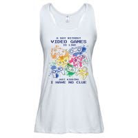 Day Without Video Games No Clue Ladies Essential Flowy Tank