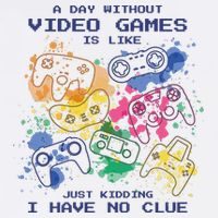 Day Without Video Games No Clue Flat Bill Trucker Hat