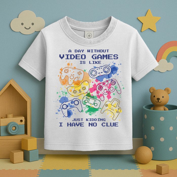 Day Without Video Games No Clue Toddler T-Shirt