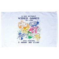 Day Without Video Games No Clue Microfiber Hand Towel