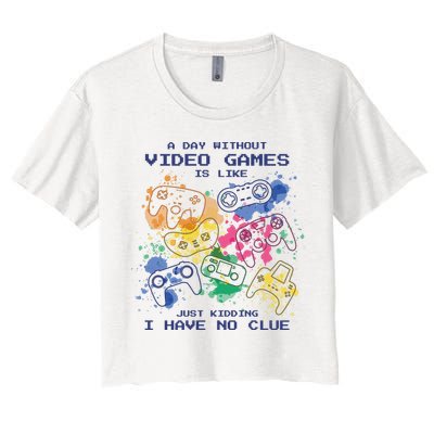 Day Without Video Games No Clue Crop Top