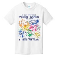Day Without Video Games No Clue Kids T-Shirt