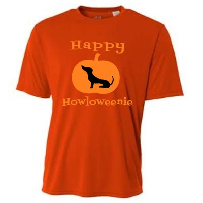 Dachshund Weenie Weiner Dog Lover Pumpkin Halloween Cute Gift Cooling Performance Crew T-Shirt