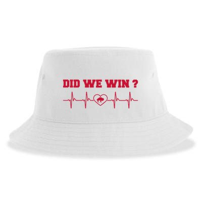 Did We Win Graphic Trending Tee Sustainable Bucket Hat