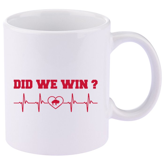 Did We Win Graphic Trending Tee 11oz C Handle Ceramic Mug