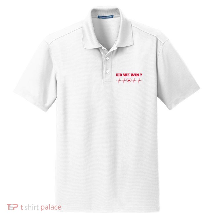 Did We Win Graphic Trending Tee Dry Zone Grid Polo
