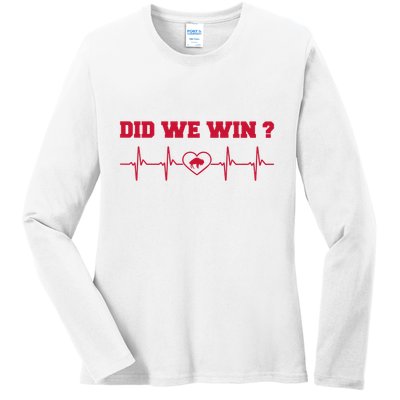 Did We Win Graphic Trending Tee Ladies Long Sleeve Shirt