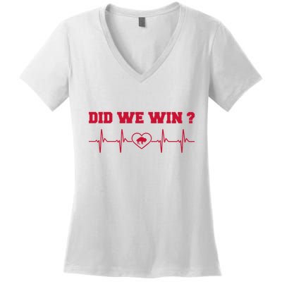 Did We Win Graphic Trending Tee Women's V-Neck T-Shirt