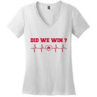 Did We Win Graphic Trending Tee Women's V-Neck T-Shirt