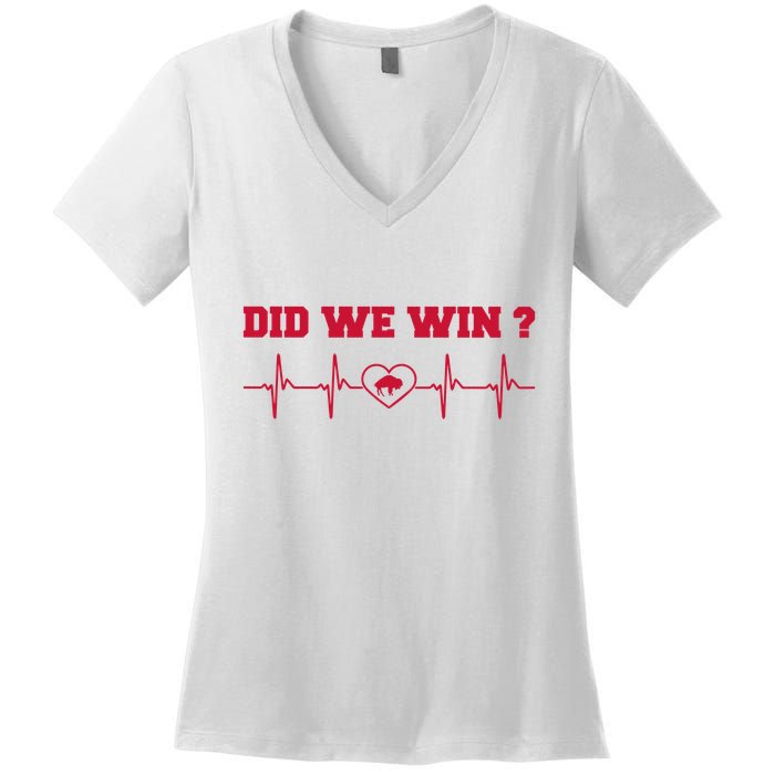 Did We Win Graphic Trending Tee Women's V-Neck T-Shirt