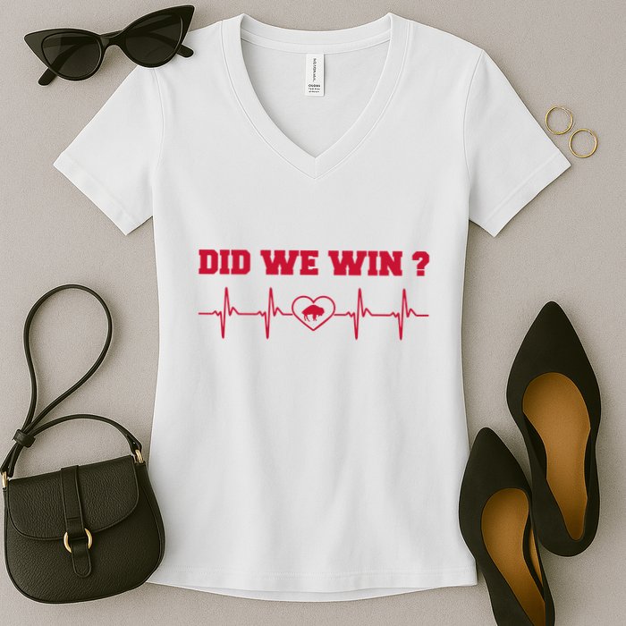 Did We Win Graphic Trending Tee Women's V-Neck T-Shirt