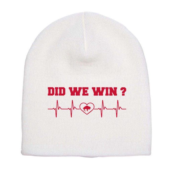 Did We Win Graphic Trending Tee Short Acrylic Beanie