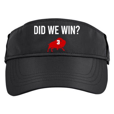 Did We Win Graphic Trending Tee Adult Drive Performance Visor
