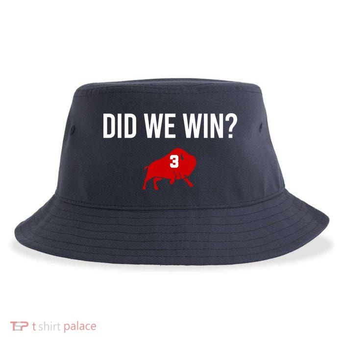 Did We Win Graphic Trending Tee Sustainable Bucket Hat