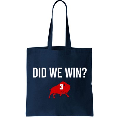 Did We Win Graphic Trending Tee Bag