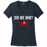 Did We Win Graphic Trending Tee Women's V-Neck T-Shirt