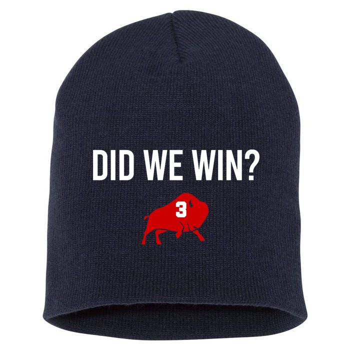 Did We Win Graphic Trending Tee Short Acrylic Beanie