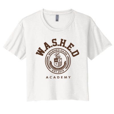 Derrick White Weating Washed Dads Est 2019 Academy Women's Crop Top Tee