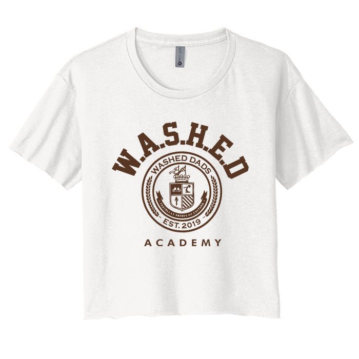 Derrick White Weating Washed Dads Est 2019 Academy Women's Crop Top Tee