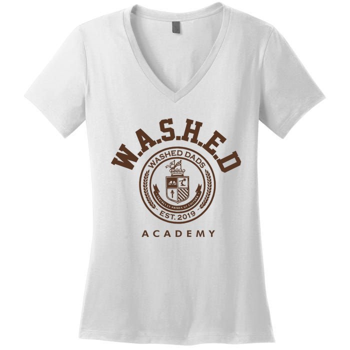 Derrick White Weating Washed Dads Est 2019 Academy Women's V-Neck T-Shirt