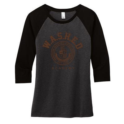 Derrick White Weating Washed Dads Est 2019 Academy Women's Tri-Blend 3/4-Sleeve Raglan Shirt