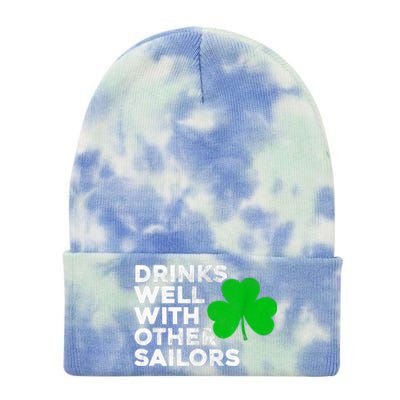 Drinks Well With Other Sailors Tie Dye 12in Knit Beanie