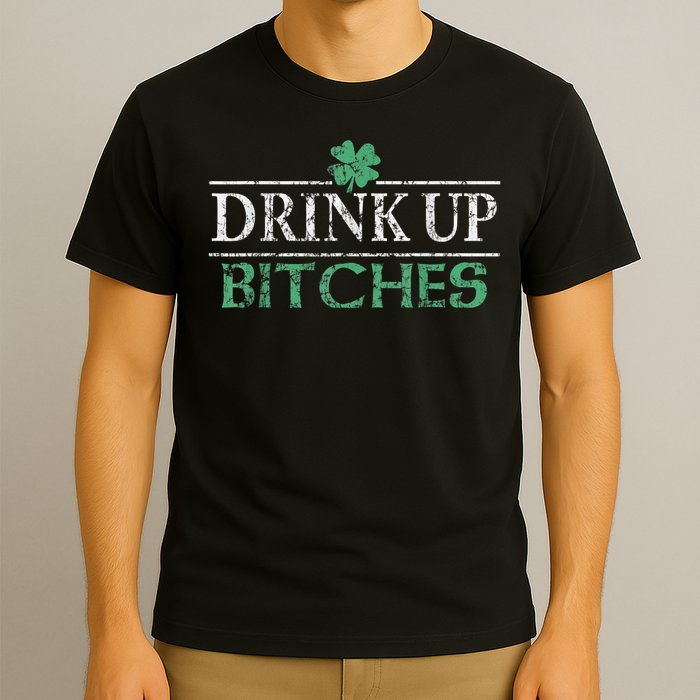 Drinks Well With Others St. Patrick's Day Drunk Beer Funny T-Shirt