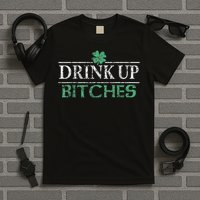 Drinks Well With Others St. Patrick's Day Drunk Beer Funny T-Shirt