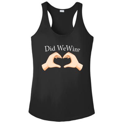 Did We Win Funny Ladies PosiCharge Competitor Racerback Tank