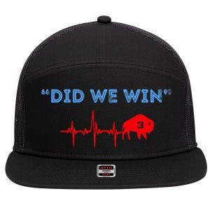 Did We Win Pray For Damar 3 7 Panel Mesh Trucker Snapback Hat