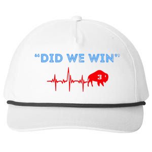 Did We Win Pray For Damar 3 Snapback Five-Panel Rope Hat