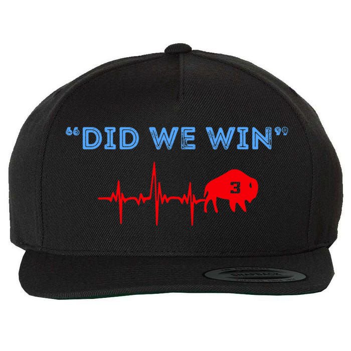 Did We Win Pray For Damar 3 Wool Snapback Cap