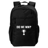 Did We Win? Backpack