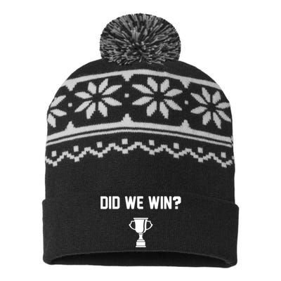 Did We Win? USA-Made Snowflake Beanie