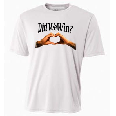 Did We Win We Are With You Love For 3 Cooling Performance Crew T-Shirt